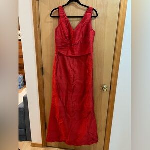 Red Silk Dress